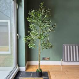 Voltico Artificial Olive Tree in Pot 175cm Realistic Faux Plant in Green - thumbnail 2