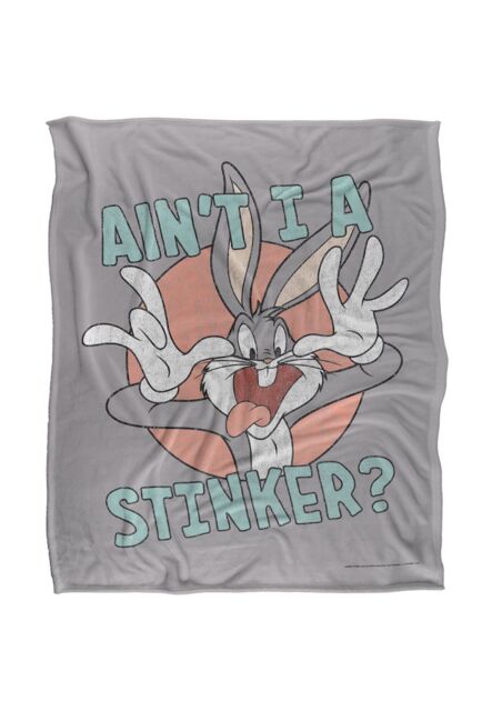 Warner Brothers Looney Tunes Officially Licensed Silky Touch Super Soft Throw Blanket 152 x 127 cm in White - image 1