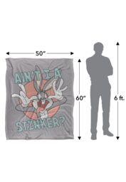Warner Brothers Looney Tunes Officially Licensed Silky Touch Super Soft Throw Blanket 152 x 127 cm in White - thumbnail 5
