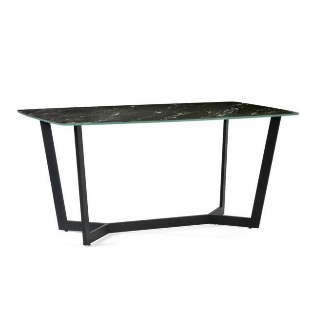 Cheshire Premium Olympia 160cm Dining Table - Black Marble - image 1