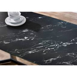 Cheshire Premium Olympia 160cm Dining Table - Black Marble - thumbnail 3