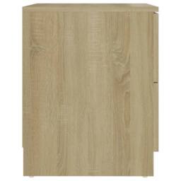Berkfield Home Bedside Cabinet Sonoma Oak 40x40x50 cm Engineered Wood in Light Oak - Size: 40 x 40 x 50 cm - thumbnail 4