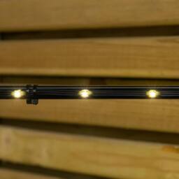 Samuel Alexander 90cm Dewdrop Metal Christmas Star with Garden Stake & Warm White LEDs in Black - thumbnail 6