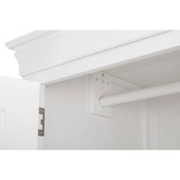 Cheshire Premium Ardena 2 Door & 1 Drawer Wardrobe in White - thumbnail 6