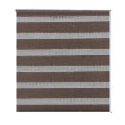 Berkfield Home Zebra Blind 50 x 100 cm Coffee in Brown - thumbnail 2