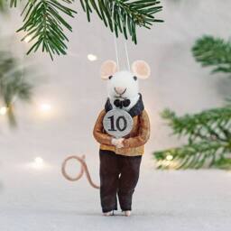 The Alphabet Gift Shop Dancing Judge Christmas Decoration in Black - thumbnail 1