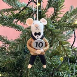 The Alphabet Gift Shop Dancing Judge Christmas Decoration in Black - thumbnail 2
