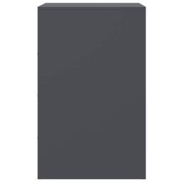 Berkfield Home Stylish Bedside Cabinets 2 pcs Anthracite 34.5x39x62 cm Steel in Charcoal - thumbnail 8