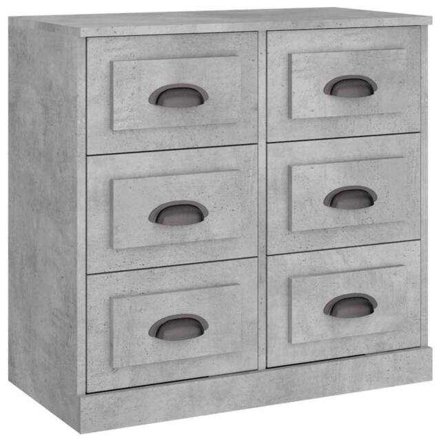 Berkfield Home Sideboard Concrete Grey 70x35.5x67.5 cm Engineered Wood - image 1