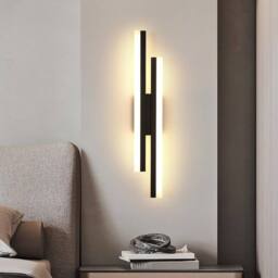 COMELY Indoor Wall Lights, 16W Wall Lights Modern for Living Room, 40cm in Black - thumbnail 7