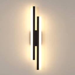 COMELY Indoor Wall Lights, 16W Wall Lights Modern for Living Room, 40cm in Black - thumbnail 1