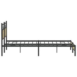 Berkfield Home Bed Frame without Mattress Sonoma Oak 183x203 cm Engineered Wood in Brown - thumbnail 7