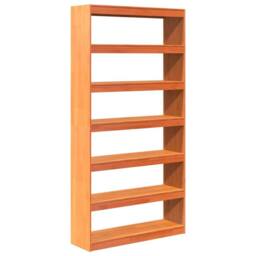 Berkfield Home Beautiful Book Cabinet/Room Divider 100x30x199.5 cm Solid Wood Pine in Brown - thumbnail 3