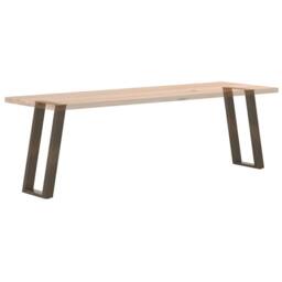Berkfield Home Console Table Legs U-Shaped 2 pcs Natural Steel 38x(72-73) cm Steel in Brown - thumbnail 8