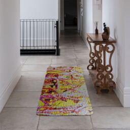 Benjamin Tate Design River Thames & Red Branches Runner Rug in Natural - Size: 67 cm x 230 cm - thumbnail 3
