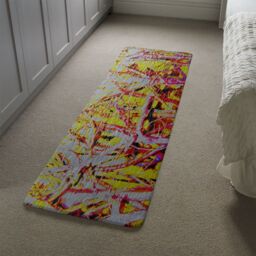 Benjamin Tate Design River Thames & Red Branches Runner Rug in Natural - Size: 67 cm x 230 cm - thumbnail 4