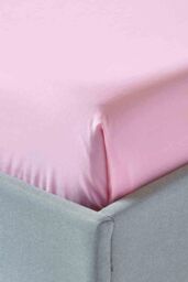 Homescapes Egyptian Cotton Flat Sheet 200 Thread Count in Pink - Size: Double Flat - thumbnail 3