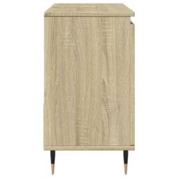 Berkfield Home Bathroom Sink Cabinet Sonoma Oak 65x33x60 cm Engineered Wood in Brown - Size: 65 x 33 x 60 cm - thumbnail 4