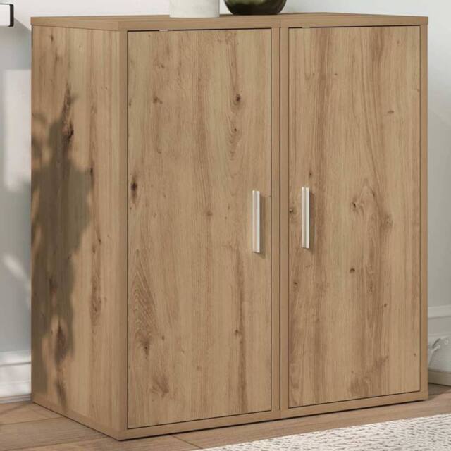 Berkfield Home Shoe Cabinets 2 pcs Artisan Oak 32x35x70 cm Engineered Wood in Brown - Size: 32 x 35 x 70 cm - image 1