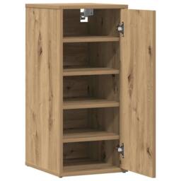Berkfield Home Shoe Cabinets 2 pcs Artisan Oak 32x35x70 cm Engineered Wood in Brown - Size: 32 x 35 x 70 cm - thumbnail 5