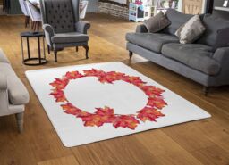 Benjamin Tate Design Autumn Reath Rug in Natural - Size: Large - thumbnail 2