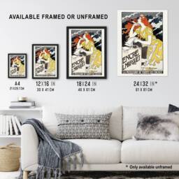 Artery8 L Marquet Ink Art Nouveau Advert Grasset Framed Wall Art Print in White - Size: A4 - thumbnail 3