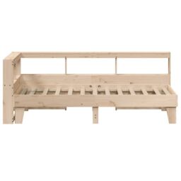 Berkfield Home Bookcase Bed without Mattress 90x190cm Solid Wood Pine in Brown - Size: 90x190 cm - thumbnail 6