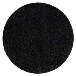 RugsX Dywaniki Łazienkowe Rug in Black - Size: 100 cm diameter - thumbnail 1