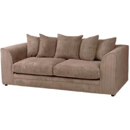 Snugg Furniture UK Limited Milo Jumbo Cord 3 Seater Sofa in Light Beige - thumbnail 2