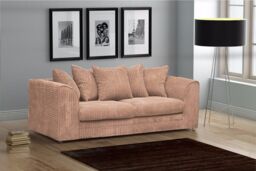 Snugg Furniture UK Limited Milo Jumbo Cord 3 Seater Sofa in Light Beige - thumbnail 3