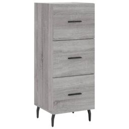 Berkfield Home Highboard Grey Sonoma 34.5x34x180 cm Engineered Wood - thumbnail 5