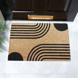 Artsy Mats Simple Abstract Lines Doormat in Grey - Size: 40 cm x 60 cm - thumbnail 2