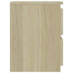 Berkfield Home Bedside Cabinets 2 pcs Sonoma Oak 30x30x40 cm Engineered Wood in Light Tan - Size: 30 x 30 x 40 cm - thumbnail 6