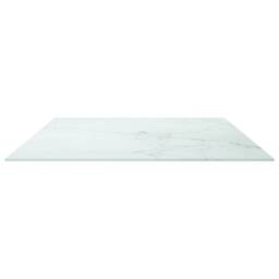 Berkfield Home Table Top White 100x62 cm 8mm Tempered Glass with Marble Design - thumbnail 4