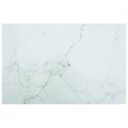Berkfield Home Table Top White 100x62 cm 8mm Tempered Glass with Marble Design
