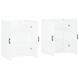 Berkfield Home Wall Mounted Cabinets 2 pcs White 69.5x34x90 cm - thumbnail 4