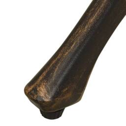 Berkfield Home Garden Table Bronze 90x90x74 cm Cast Aluminium in Brown - Size: 90 x 90 x 74 cm - thumbnail 5