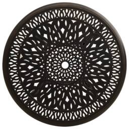 Berkfield Home Garden Table Bronze 90x90x74 cm Cast Aluminium in Brown - Size: 90 x 90 x 74 cm