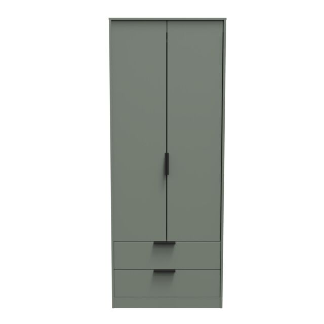 Ready Assembled 2 U Fuji 2 Door 2 Drawer Wardrobe (Ready Assembled) in Pale Green - image 1