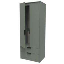 Ready Assembled 2 U Fuji 2 Door 2 Drawer Wardrobe (Ready Assembled) in Pale Green - thumbnail 5