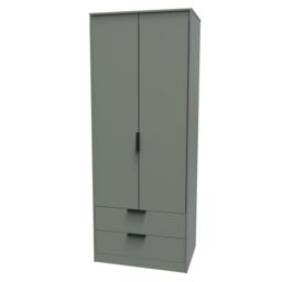 Ready Assembled 2 U Fuji 2 Door 2 Drawer Wardrobe (Ready Assembled) in Pale Green - thumbnail 3