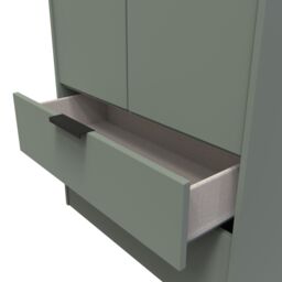 Ready Assembled 2 U Fuji 2 Door 2 Drawer Wardrobe (Ready Assembled) in Pale Green - thumbnail 6