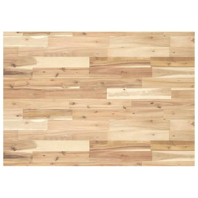Berkfield Home Table Top Rectangular 80x70x4 cm Solid Wood Acacia in Brown - Size: 80 x 70 x 4 cm - image 1