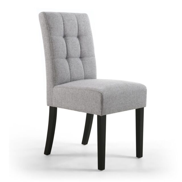 Shankar Moseley Waffle Linen Effect Silver Grey in Black Legs - image 1