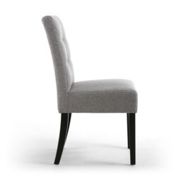 Shankar Moseley Waffle Linen Effect Silver Grey in Black Legs - thumbnail 3