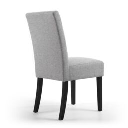 Shankar Moseley Waffle Linen Effect Silver Grey in Black Legs - thumbnail 2