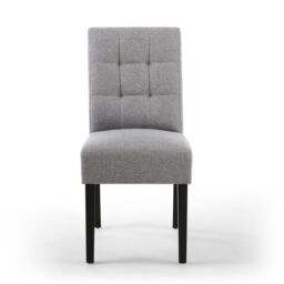 Shankar Moseley Waffle Linen Effect Silver Grey in Black Legs - thumbnail 4