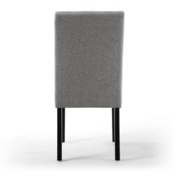 Shankar Moseley Waffle Linen Effect Silver Grey in Black Legs - thumbnail 5