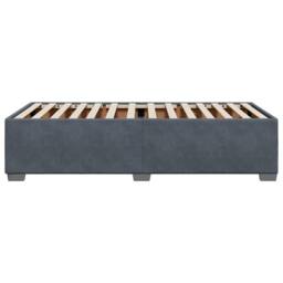 Berkfield Home Bed Frame without Mattress Dark Grey¬†Single¬†Velvet in Dark Grey - Size: Single - thumbnail 7