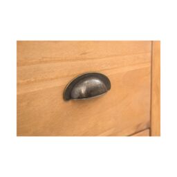 Cabinet Bits Lucca 3 Drawer Desk - Dressing Table Brass Cup Handle in Light Brown - thumbnail 5
